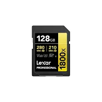 Carte SD Lexar Professional 1800x GOLD SDXC UHS-II 128 Go 280 MB/s