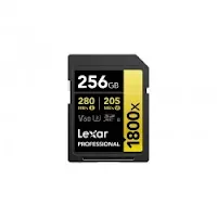 Carte SD Lexar Professional 1800x GOLD SDXC UHS-II 256 Go 280 MB/s