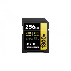 Carte SD Lexar Professional 1800x GOLD SDXC UHS-II 256 Go 280 MB/s