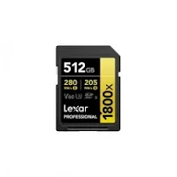 Carte SD Lexar Professional 1800x GOLD SDXC UHS-II 512 Go 280 MB/s