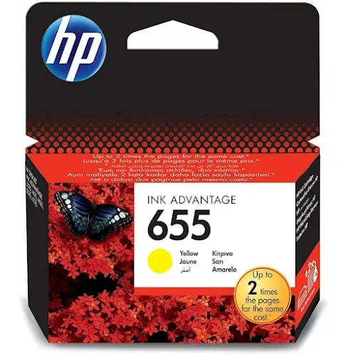Cartouche Hp 655 Jaune CZ112AE Hp Encre Original