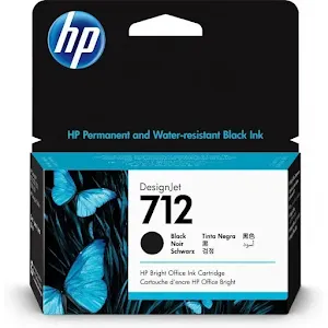 Cartouche Hp 712 Noir 3ED70A Hp Encre Original