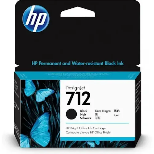 Cartouche Hp 712 Noir 3ED70A Hp Encre Original