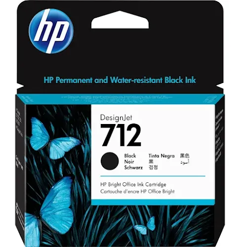 Cartouche Hp 712 Noir 3ED71A Hp Encre Original