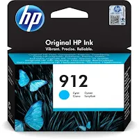 Cartouche Hp 912 Cyan 3YL77AE Hp Encre Original