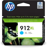 Cartouche Hp 912XL Cyan 3YL81AE Hp Encre Original