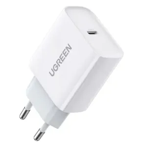 Chargeur secteur Ugreen 50698 USB-C 20W avec Câble Lightning 1m Blanc