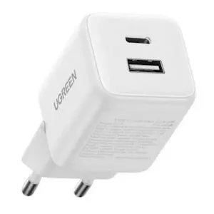 Chargeur secteur Ugreen 65006 GaN 20W Blanc