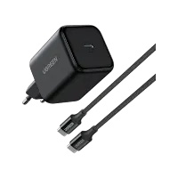 Chargeur secteur Ugreen 65054 GaN USB-C 45W avec Câble Noir