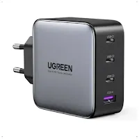 Chargeur secteur Ugreen CD226 GaN 100W 4 Ports Gris