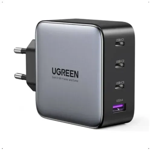 Chargeur secteur Ugreen CD226 GaN 100W 4 Ports Gris