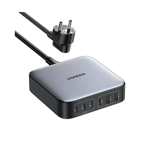 Chargeur secteur Ugreen CD271 40914 GaN 200W 6 Ports Noir