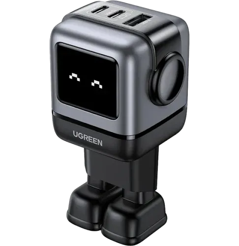 Chargeur secteur Ugreen Uno 25685B 65W GaN 3 Ports Noir