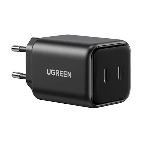 Chargeur secteur Ugreen X526 65058 GaN 2x USB-C 45W Noir