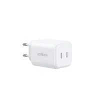 Chargeur secteur Ugreen X526 65154 GaN 2x USB-C 45W Blanc