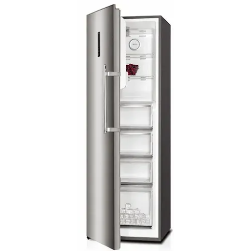 Congélateur Vertical Schneider SCH-FN1-34 304L No Frost Silver
