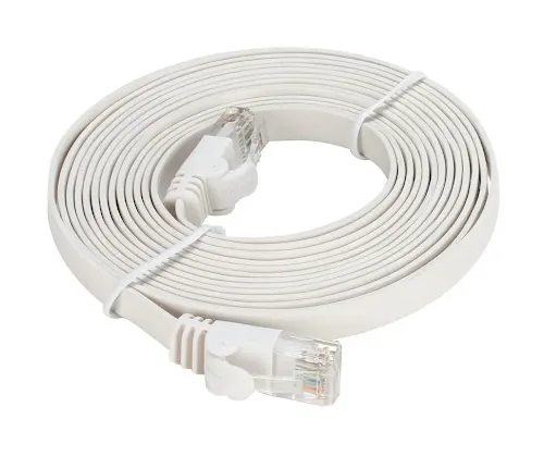 Cordon RJ45 D-Link NCB-C6UWHIF1-3 Cat6 UTP Plat 3m Blanc