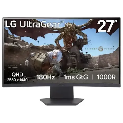 Écran Gaming Incurvé LG UltraGear 27GS60QC-B 27" 2K QHD 180Hz