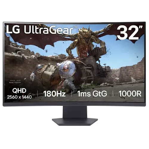 Écran Gaming Incurvé LG UltraGear 32GS60QC-B 32" 2K QHD 180Hz