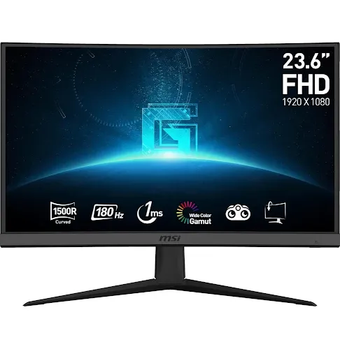 Écran Incurvé Gaming MSI G24C6 E2 24" Full HD 180Hz 9S6-3BA01T-058