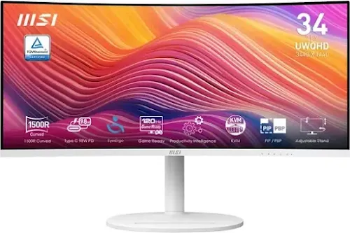 Écran Incurvé MSI MD342CQP 34" UWQHD Blanc