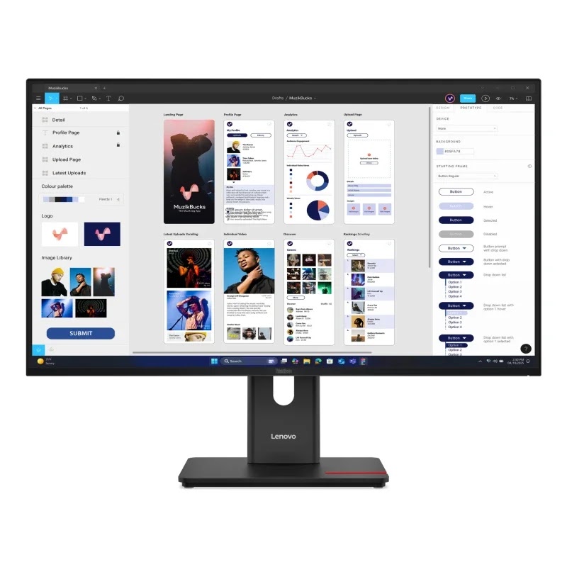 Écran Lenovo ThinkVision T32UD-30 31.5" 4K UHD