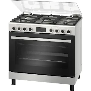 Cuisinière Bosch Série 6 HGP3I8W50S 5 Feux 90cm Inox