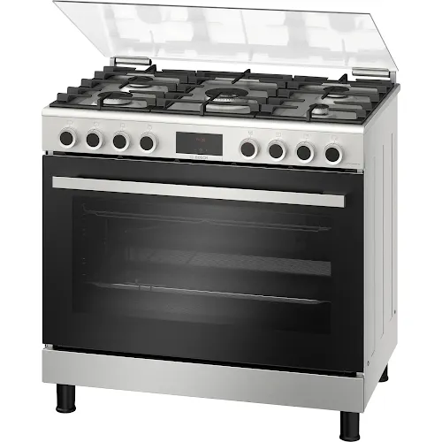Cuisinière Bosch Série 6 HGP3I8W50S 5 Feux 90cm Inox