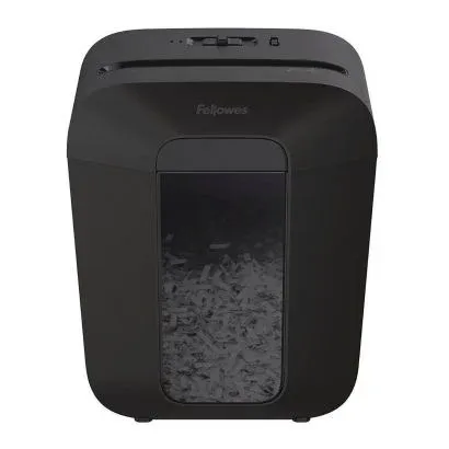 Destructeur de documents Fellowes Powershred LX45 Coupe-Croisée P-4 8 Feuilles Noir