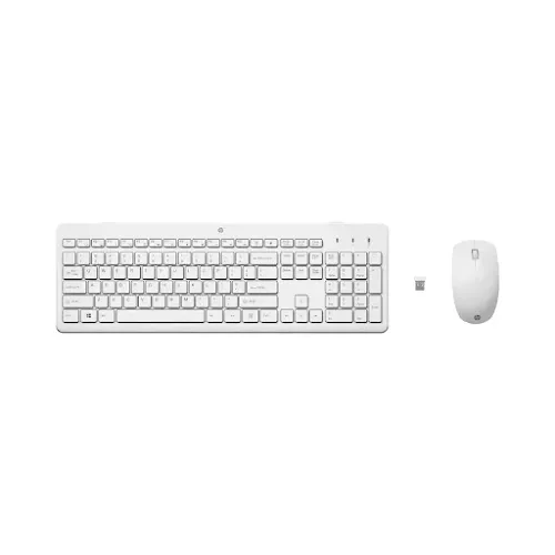 Ensemble clavier et souris sans fil HP 230 AZERTY Blanc 3L1F0AA