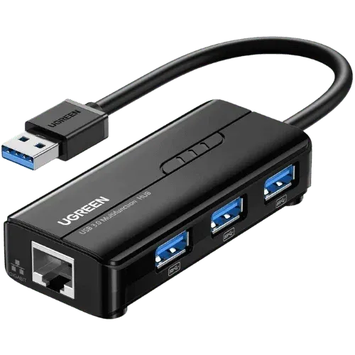Hub USB 3.0 Ugreen 20265 4 en 1 avec Port RJ45
