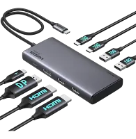 Hub USB-C Ugreen Revodok 8 en 1 100W 35625