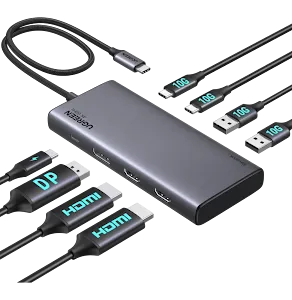 Hub USB-C Ugreen Revodok 8 en 1 100W 35625