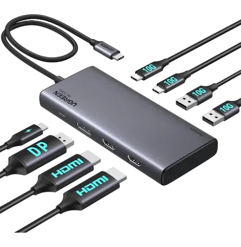 Hub USB-C Ugreen Revodok 8 en 1 100W 35625