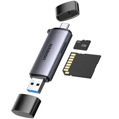 Lecteur de cartes Ugreen 50706 2-en-1 USB-C / USB 3.0