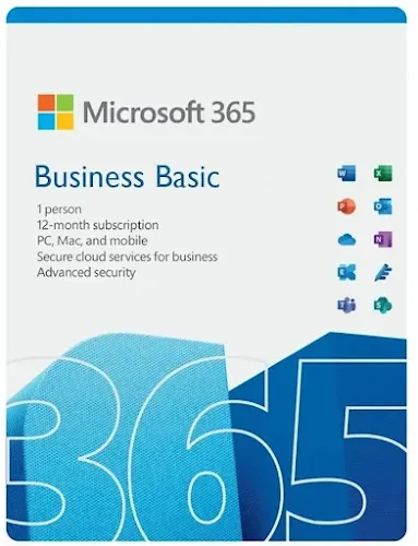 Logiciel Microsoft 365 Business Basic Abonnement 1 an