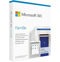 Logiciel Microsoft 365 Famille Abonnement 12 mois 6 utilisateurs