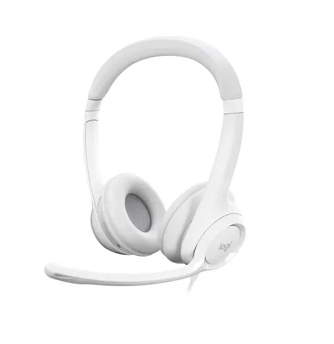 Micro-casque filaire Logitech H390 USB Blanc
