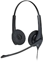 Micro-casque Jabra Biz 1500 Duo QD avec adaptateur Jabra Link 230 USB