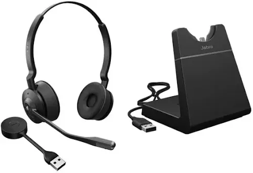 Micro-casque Jabra Engage 55 SE Stéréo UC avec Link400a + Support de charge