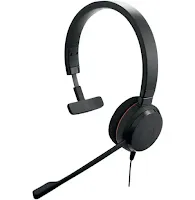 Micro-casque Jabra Evolve 30 II Mono UC avec adaptateur USB-C/USB-A Noir