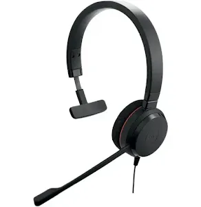 Micro-casque Jabra Evolve 30 II Mono UC avec adaptateur USB-C/USB-A Noir