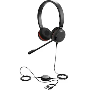 Micro-casque Jabra Evolve 30 II Stereo UC avec adaptateur USB-C/USB-A