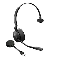 Micro-casque sans fil Jabra Engage 55 SE Mono UC avec adaptateur USB-C Noir