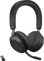 Micro-casque sans fil Jabra Evolve2 75 USB-A UC avec socle de recharge Noir