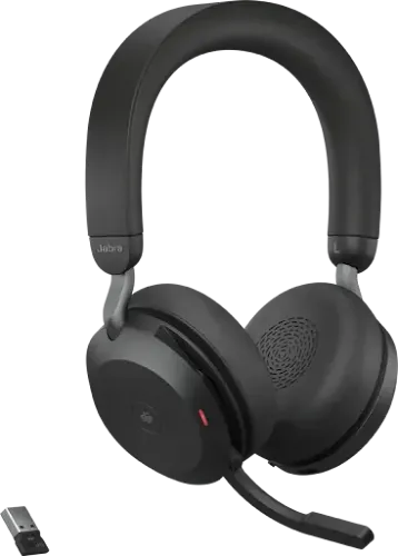 Micro-casque sans fil Jabra Evolve2 75 USB-A UC avec socle de recharge Noir