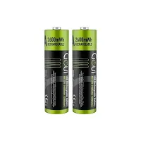 Pack de 2 Piles Rechargeables AA Goui G-AATC 1300mAh USB-C
