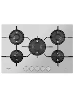 Plaque Whirlpool PMW75D2/IXL 75Cm Inox