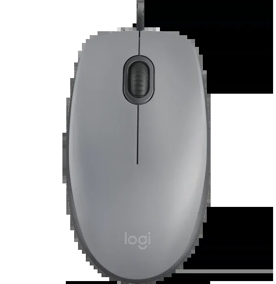 Souris filaire Logitech M110 Silent Gris
