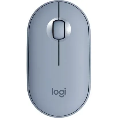 Souris sans fil Bluetooth Logitech Pebble M350 Bleu Gris